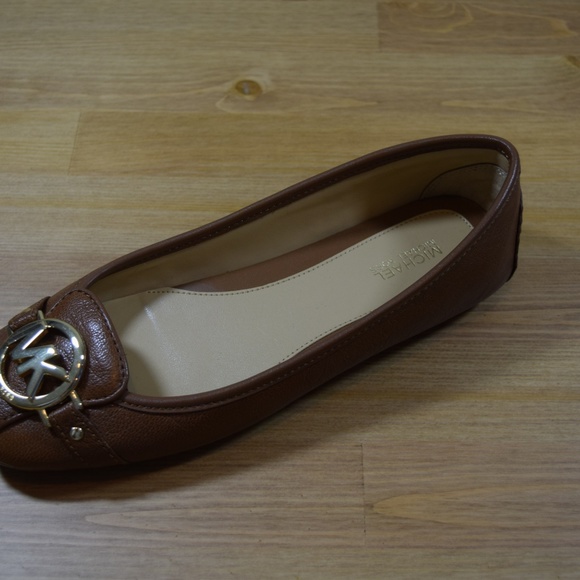Michael Kors Fulton Brown Leather Ballet Flats 7 M - Picture 5 of 8
